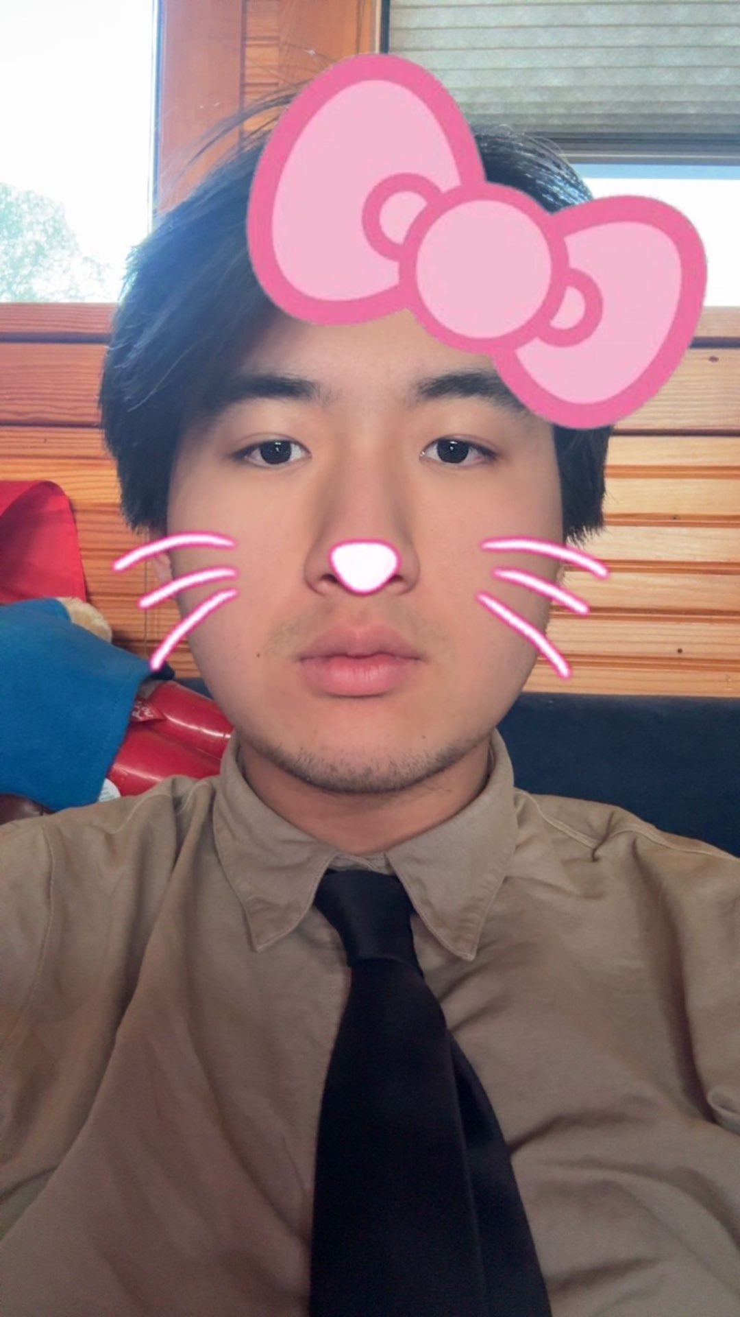 Victor with a Hello Kitty filter