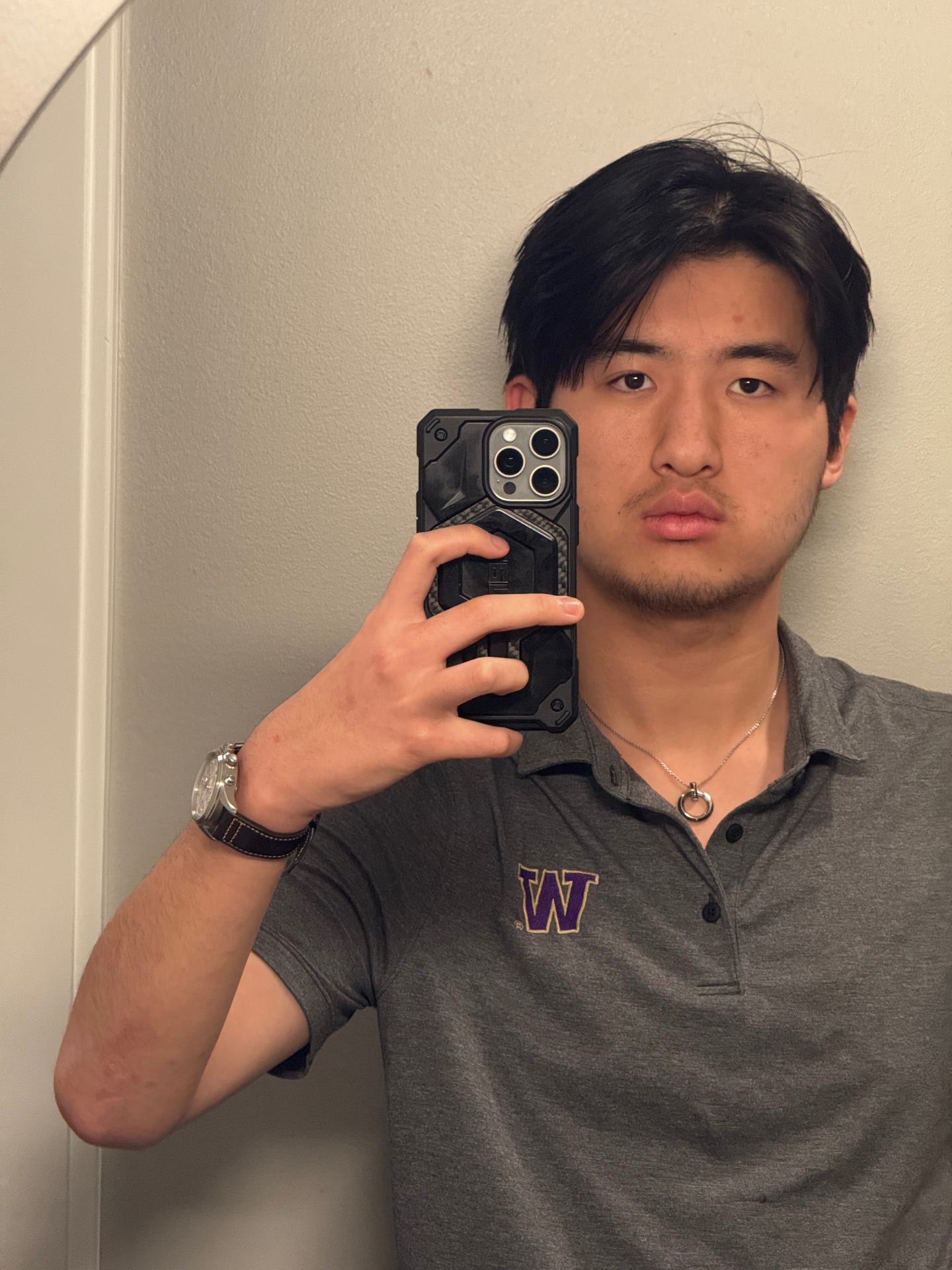 Victor in a UW polo